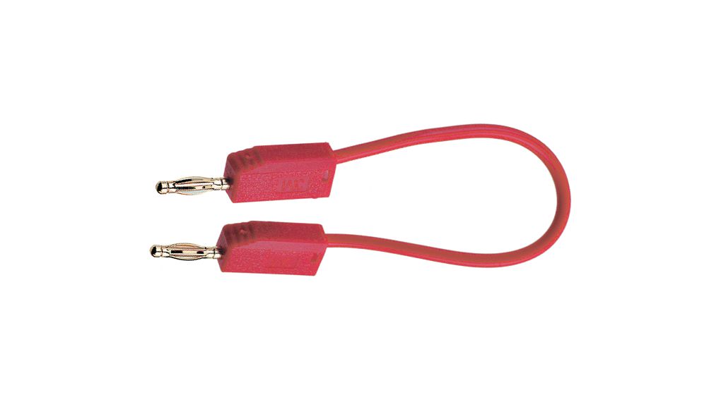 Test Lead, Nickel-Plated, 150mm, Red