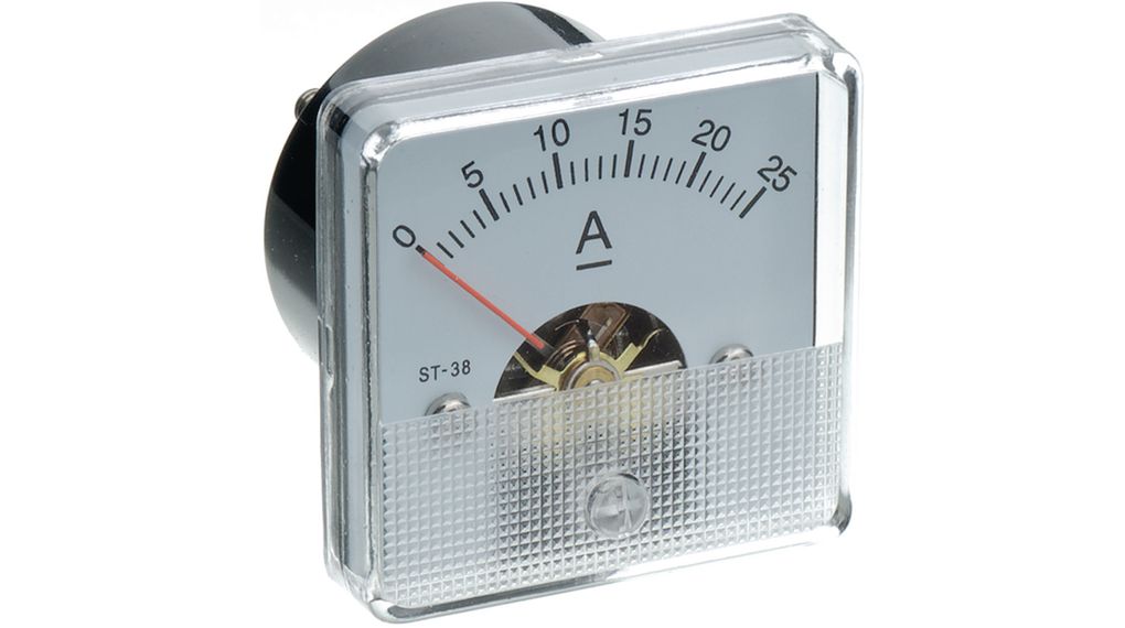 Analogue Panel Meter DC: 0 ... 25 A 45 x 45mm