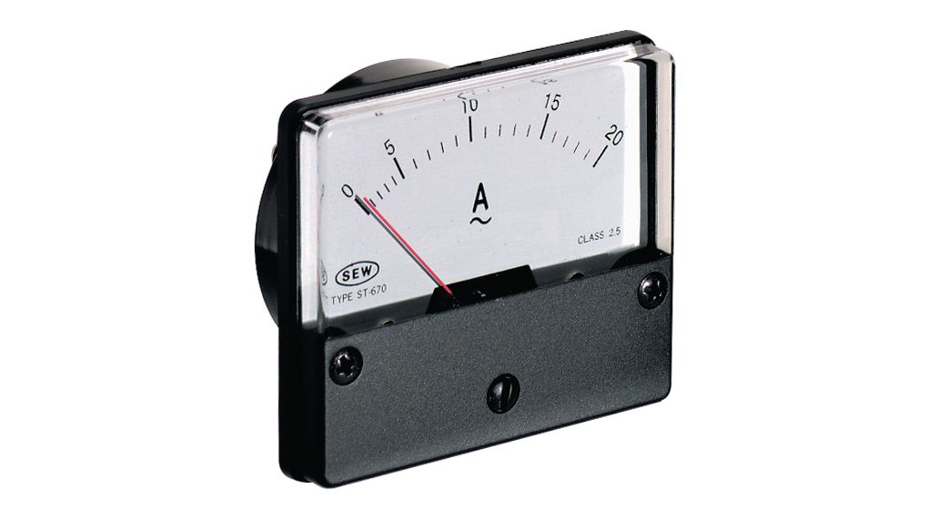 Analogue Panel Meter DC: 0 ... 30 A 71x60.5mm