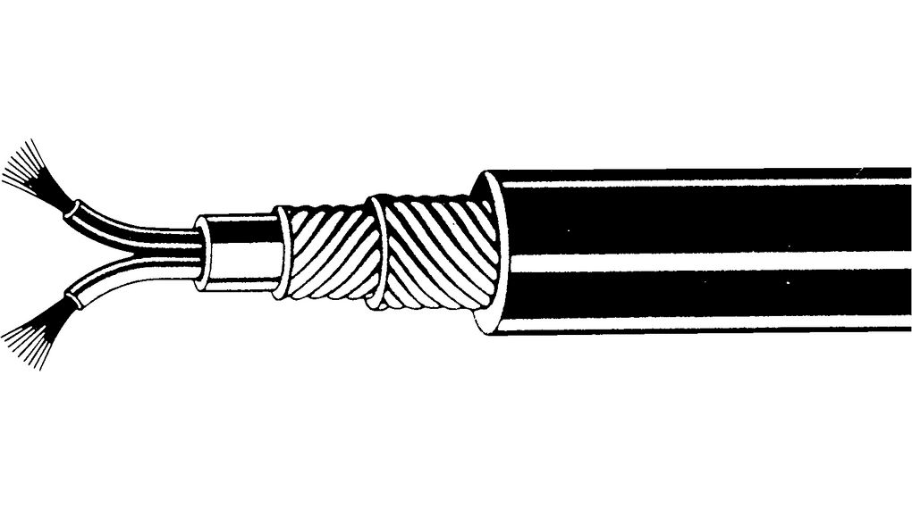Microphone Cablex 0.18mm² Shielded Black 100m