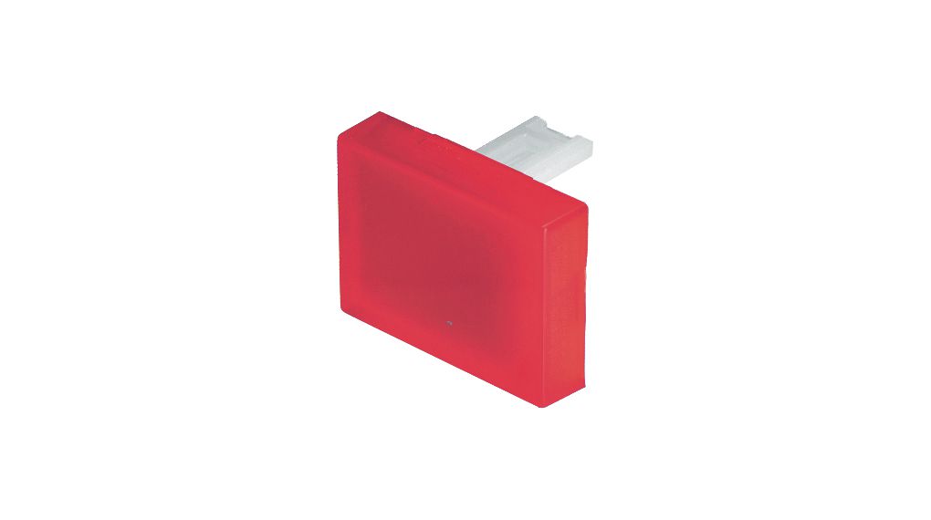 Switch Lens Rectangular Red Translucent Plastic 31 Series Switches