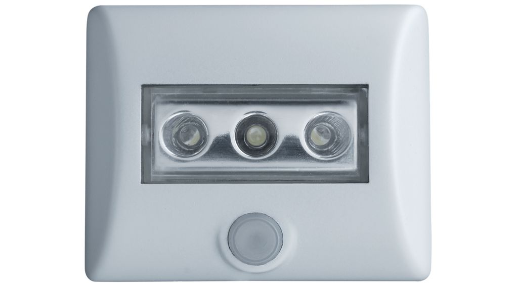 LED light fixture with sensor White
