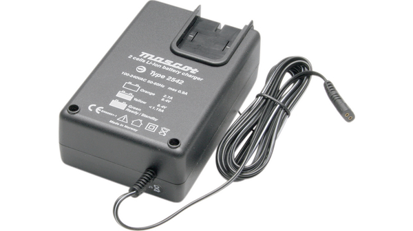 Battery Charger, 2x Li-ion Cells, 8V, 2.7A