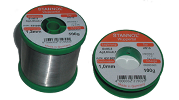 Solder Wire, 0.7mm, Sn95/Ag4/Cu1, 500g