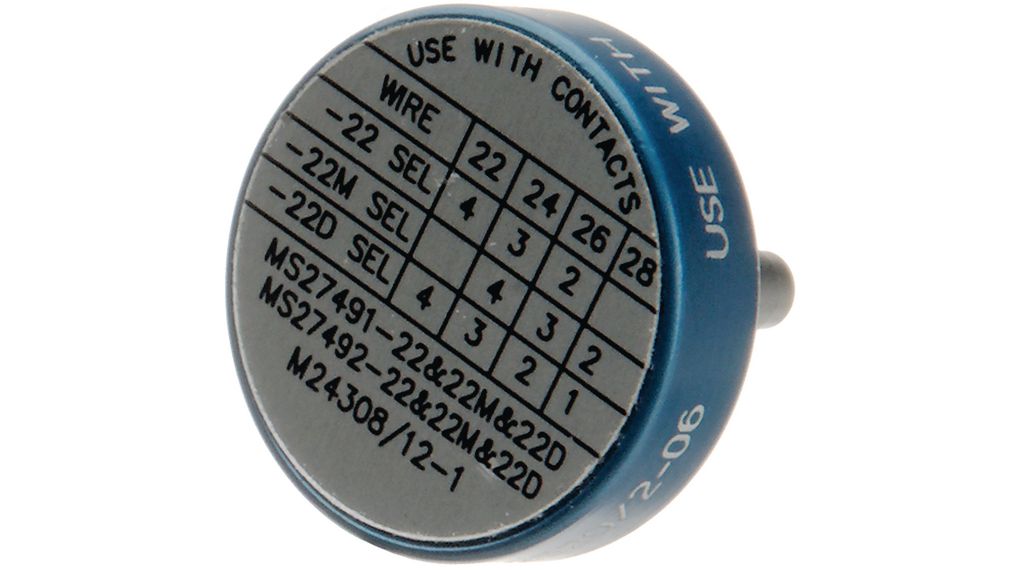 Vložka pro krimpovací nástroj M-22520/2-1, kolíkové kontakty