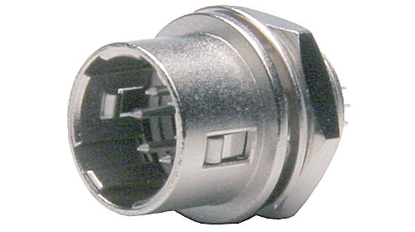 Mini Cable Connector Plug 6 Contacts, 2A, 140VDC, IP67