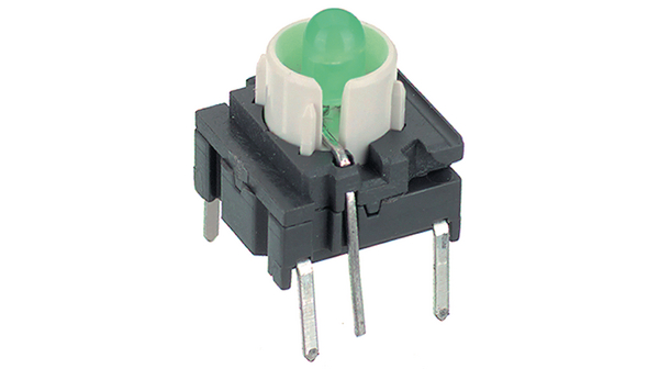 Tactile Switch 50 mA 24 VDC Momentary Function 1NO 3N Through Hole 3F