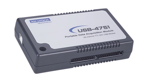 48 csatornás USB be-/kimeneti modul, 96 Csatornák, USB (2.0 / 1.1), 5V