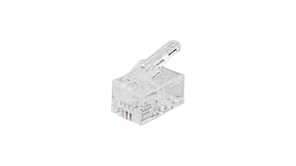 Modular Plug, RJ22, 4 Positions, 4 Contacts, Unshielded