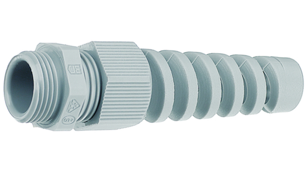 Cable Gland, 5 ... 10mm, M16, Polyamide, Silver Grey