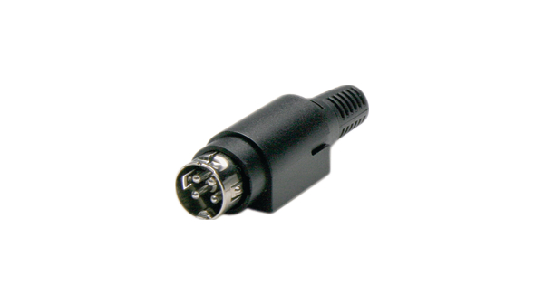 81000-4, Sonion DIN Connector, 2A, 12V, 4 Poles, Plug