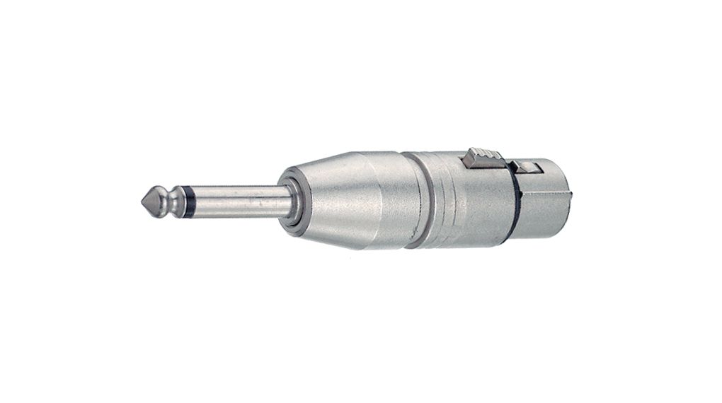 Wees tevreden Manieren roltrap NA2FP | Neutrik Adapter XLR 3pol to tele 6.3 mm, Recht, XLR-aansluiting -  1/4 mono-stekker | Distrelec Nederland