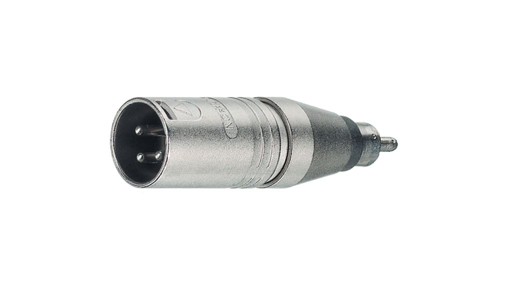 Audio Adapter, Straight, XLR Plug - RCA/Phono Plug