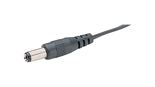 Strømforsyningsstik med kabel , 5.5mm, Kabellængde 2m, Uisolerede ender