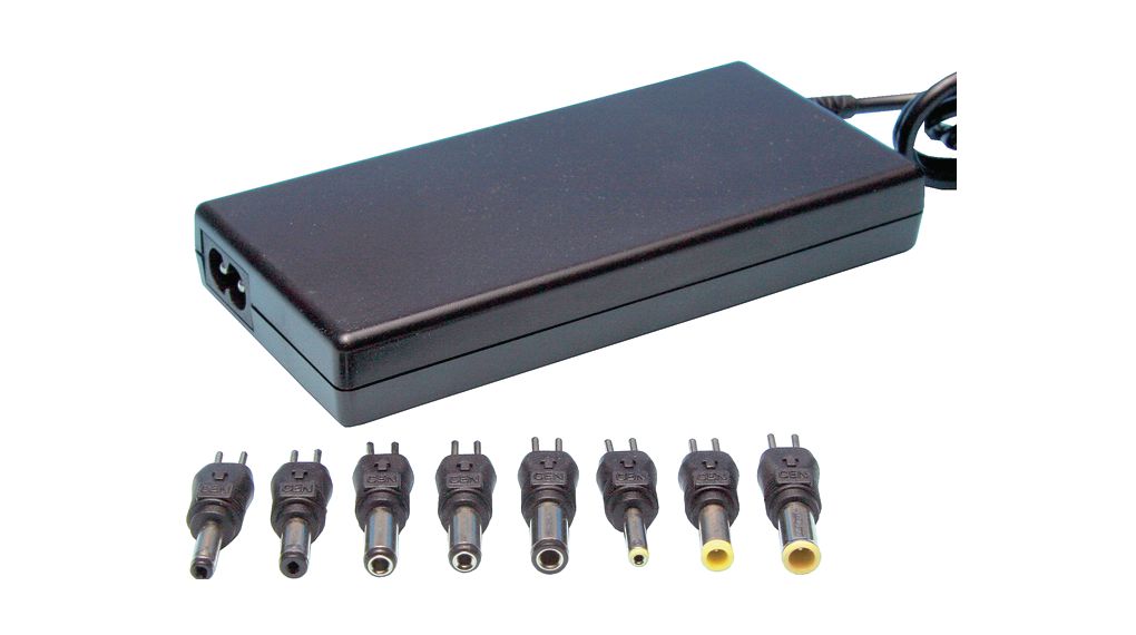 Virtalähde 240V 1.5A 26W IEC 60320 C8 Useita pistokkeita