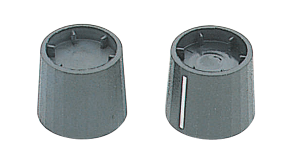 Rotary Knob 19.5mm Black Aluminium Without Indication Line Rotary Switch