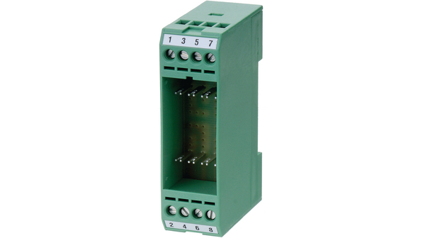Plastic Enclosure 22.5x75x47.5mm Green Polycarbonate IP20