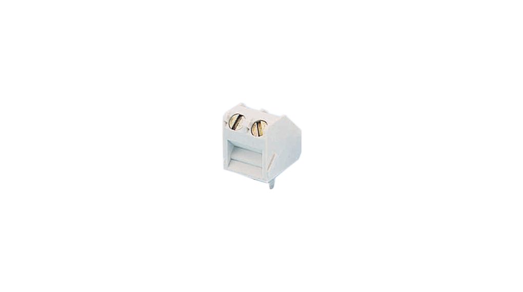 Wire-To-Board Terminal Block, 5mm Pitch, 45 °, Screw, 2 Poles