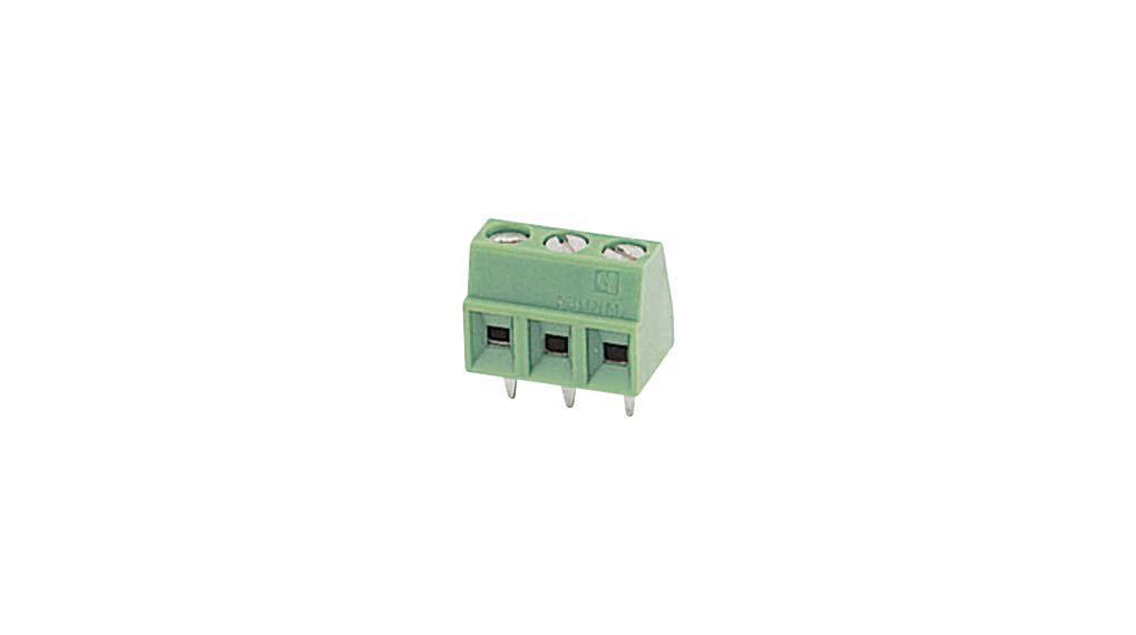 Wire-To-Board Terminal Block, THT, 3.5mm Pitch, Right Angle, Screw, 12 Poles
