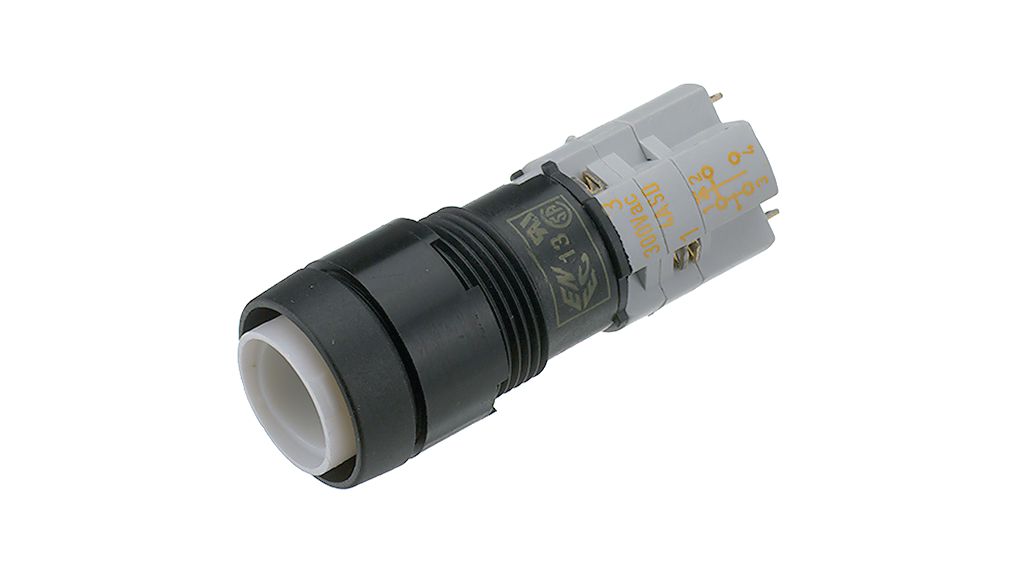 Illuminated Pushbutton Switch Momentary Function 2NO + 1NC 250 VAC / 230 VDC LED None