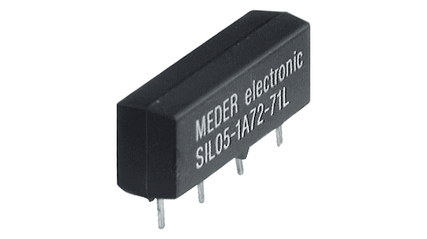 Reed Relay with Inline Diode, 1kOhm, 1NO, 12V, 1A
