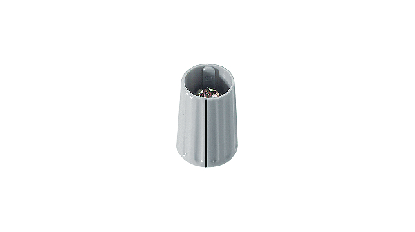 Rotary Knob 10mm Light Grey Plastic Black with Indication Line Rotary Switches