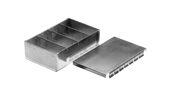 Small metal housing 54x50x26mm Steel Matte / Metal IP20