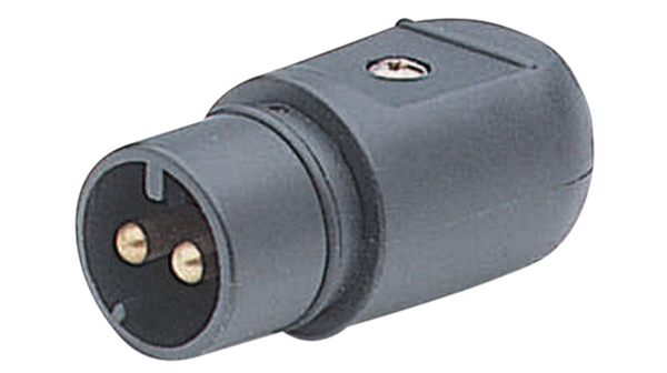 CEE-kontakt SELV, Svart, 2P, Kabelmontering, 1.5mm², 16A, IP34, 24V