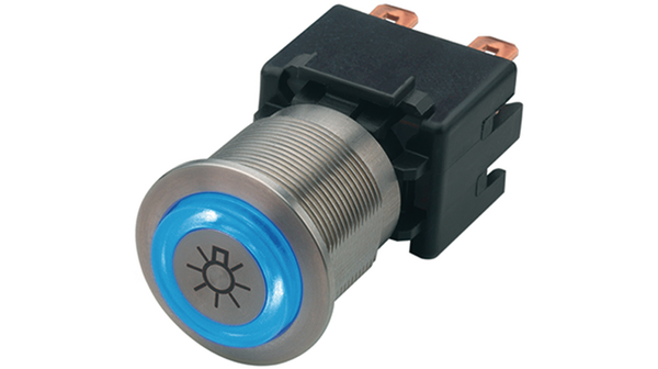 Tryckströmställare, vandalsäker Bibehålls 3 A 250 VAC / 30 VDC 2NO IP64