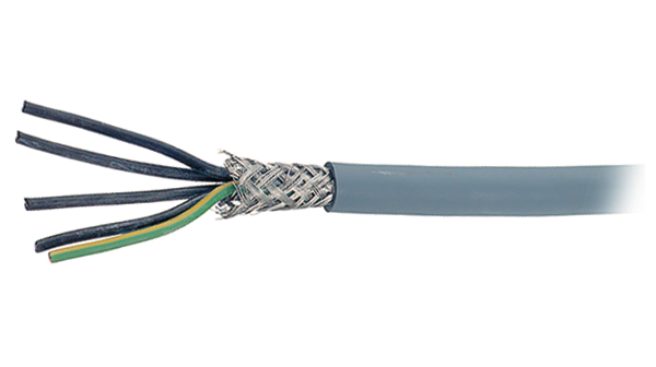 Multicore-kabel, Koperafscherming CY, FRNCx 0.5mm², Grijs