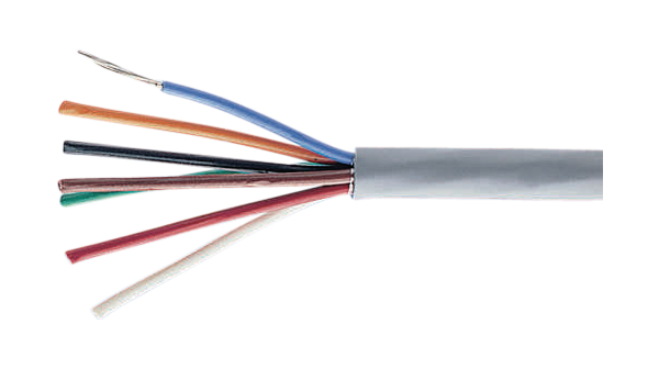 Vícežilový kabel, YY nestíněné, PVC, 15x 0.56mm², Šedá