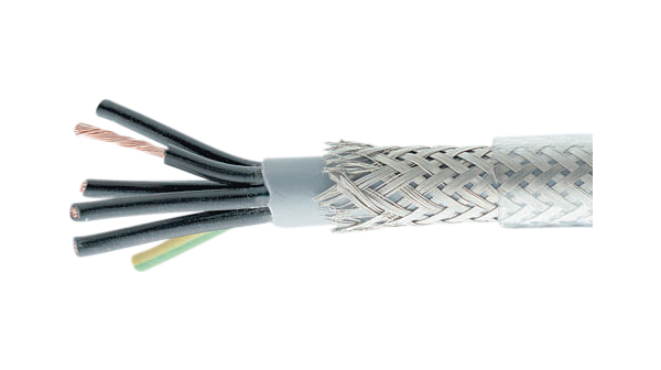 Vícežilový kabel, CY měděné stínění, PVC, 7x 1.5mm², Transparentní