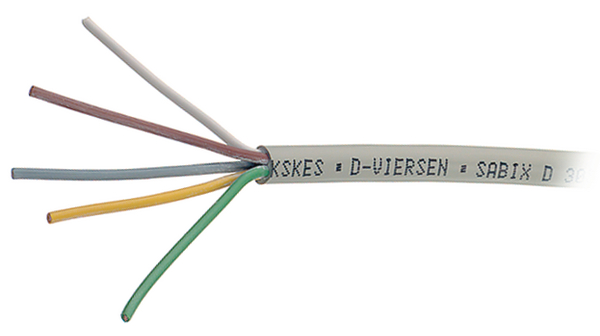 Multicore-kabel, YY niet-afgeschermd, FRNC, 8x 0.34mm², Grijs