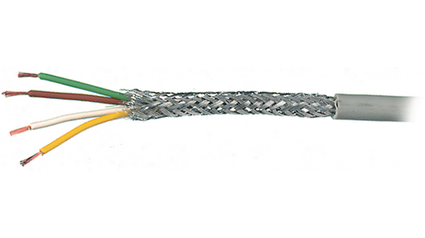 Multicore-kabel, Koperafscherming CY, FRNC, 3x 1.5mm², Grijs