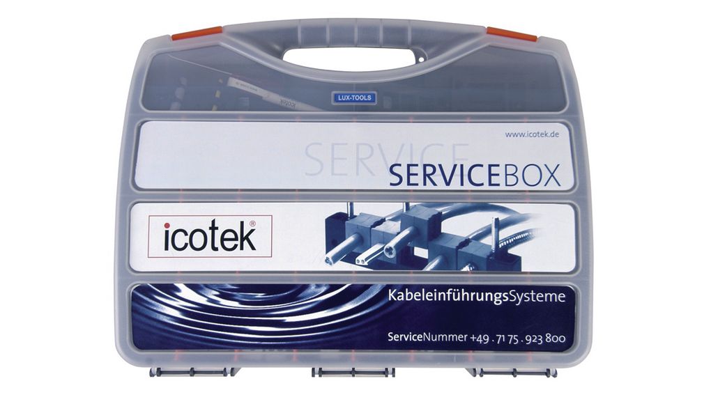 Servicebox für Kabeltüllen, 2 ... 34mm, Grau