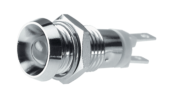 Led-controlelampjeBladaansluiting, 2,8 x 0,5 mm Vastgezet Groen DC 28V
