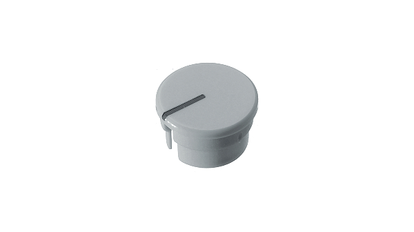 Cover 12.5mm Black Indication Line Round Light Grey Knobs
