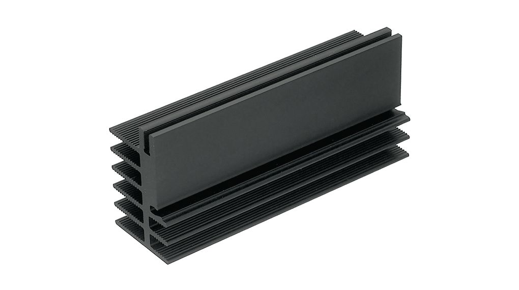 Hűtőborda Fekete galvanizált 5.7K/W 75x30x45mm