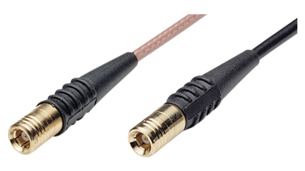Sestava RF kabelu, SMB Zástrčka Rovný - SMB Zástrčka Rovný, 250mm, Černá