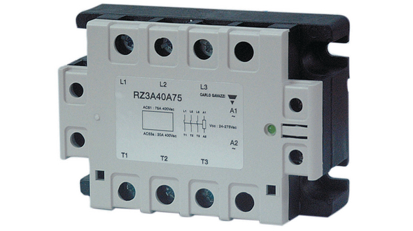 Solid State Relay, RZ3A, 3PST, 55A, 660V, Screw Terminal