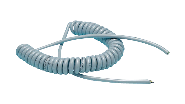 Spiral Cable 5x 1.5mm² Grey 300mm