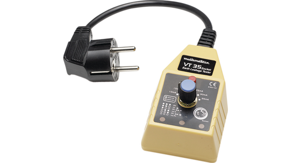 RCD Tester 30mA CAT II 230 V DE/FR Type F/E (CEE 7/7) Plug
