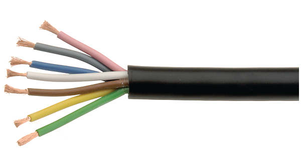 Vícežilový kabel, YY nestíněné, PVC, 2x 0.25mm², 50m, Černá