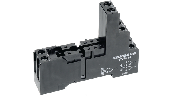 Relay socket 2-pole RT Industrial Power Relays