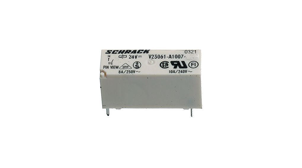 Przekaźnik mocy na płytkę drukowaną V23061 1NO 8A DC 24V 2.27kOhm