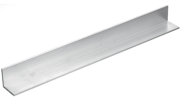 L-profil av aluminium, längd 1 m
