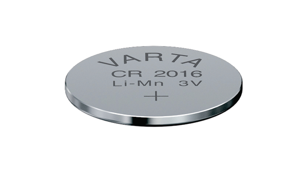 Button Cell Battery, Lithium, CR2016, 3V, 90mAh, 20 ST
