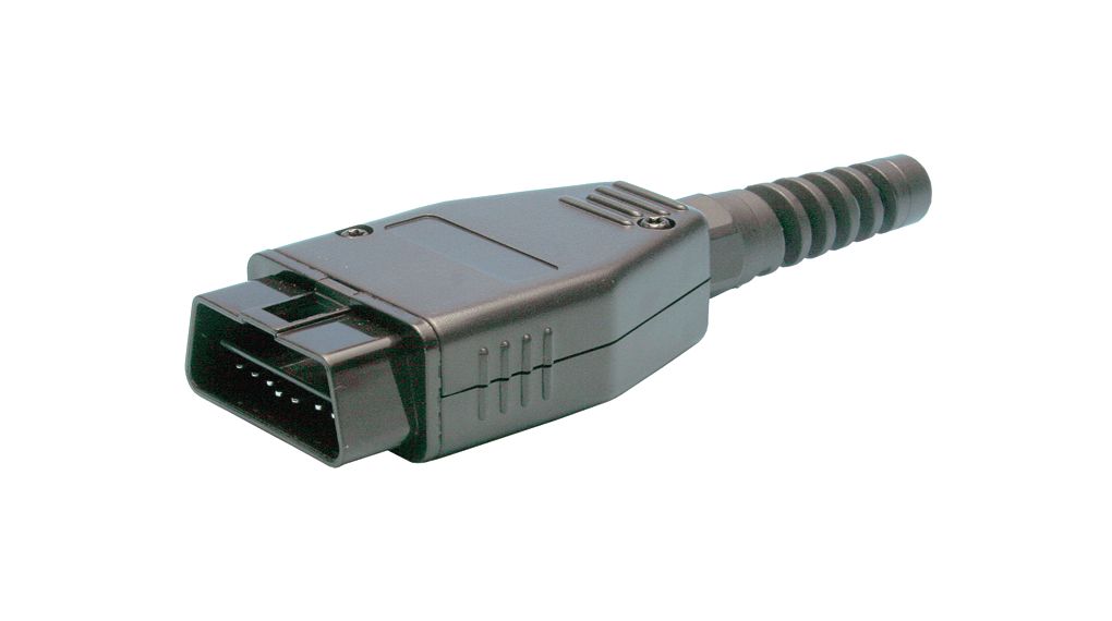 Connector OBD-2, 16-pole Socket / Plug 16 Positions 4mm