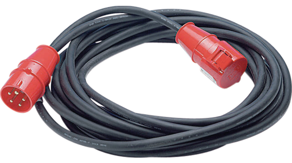 Extension Cable PVC CEE Plug - CEE Socket 25m Black