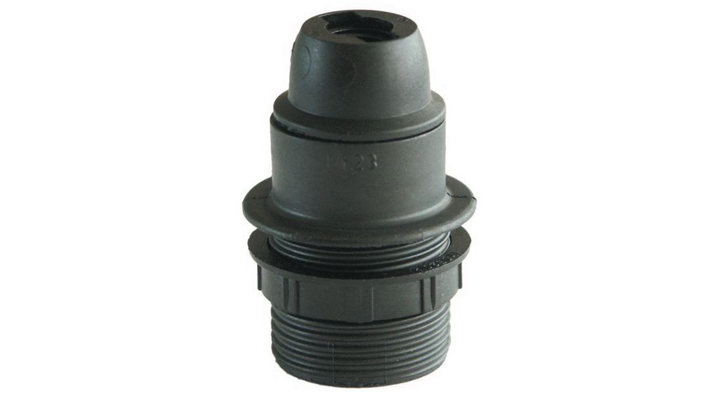 Bulb Socket E14 36mm Plastic Black